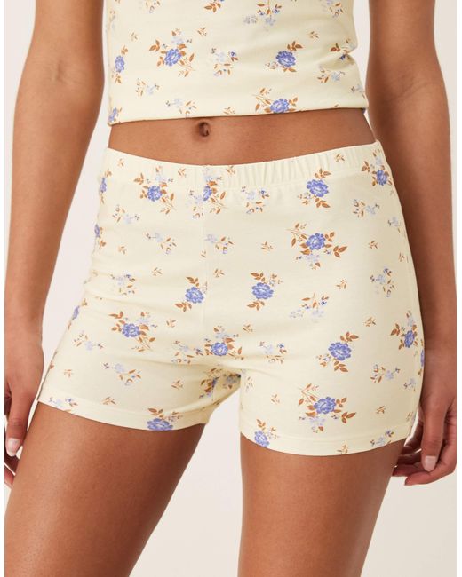 ASOS Natural Micro Shorts