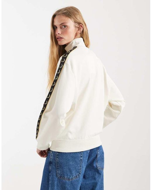 Fred Perry Natural Taped Logo Track Jacket