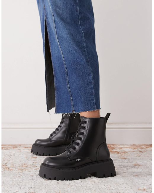 Buffalo Blue – schnürstiefel