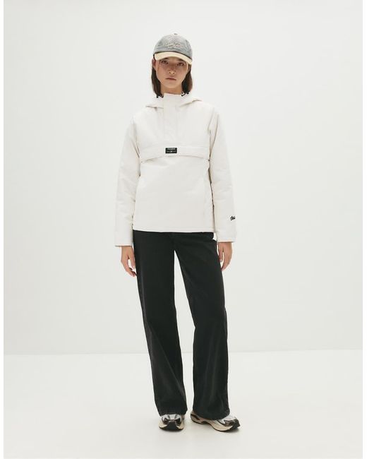 Giacca Basic Bianca Con Cappuccio di Pull&Bear in White