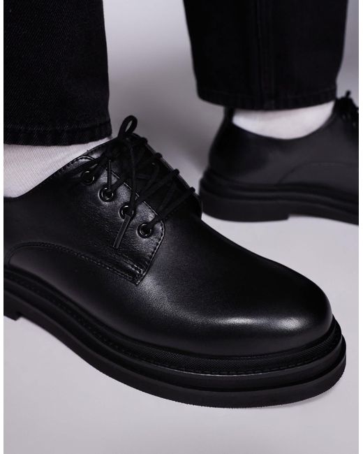 Walk London – brooklyn – derby-schuhe aus leder in Black für Herren