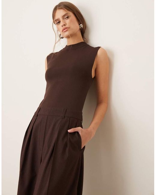 Tuta Jumpsuit Sartoriale 2 di Mango in Natural
