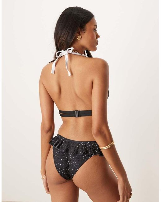 ASOS Brown Fuller Bust Gerri High Apex Bikini Top