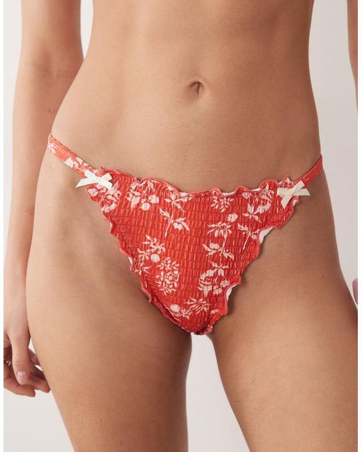 Dippin' Daisy's Red Dippin Daisys Cheeky Bikini Bottoms