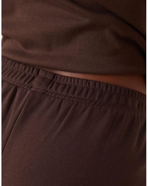 ASOS Brown Extreme Wide Leg Low Rise jogger
