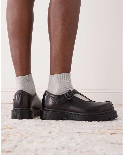 Dr. Martens Black Rejena Mary Jane Shoes