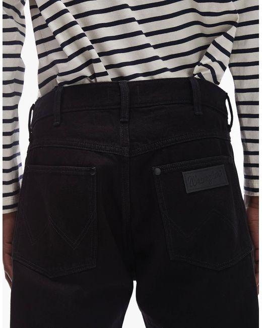 Wrangler – frontier – locher geschnittene straight fit jeans in White für Herren