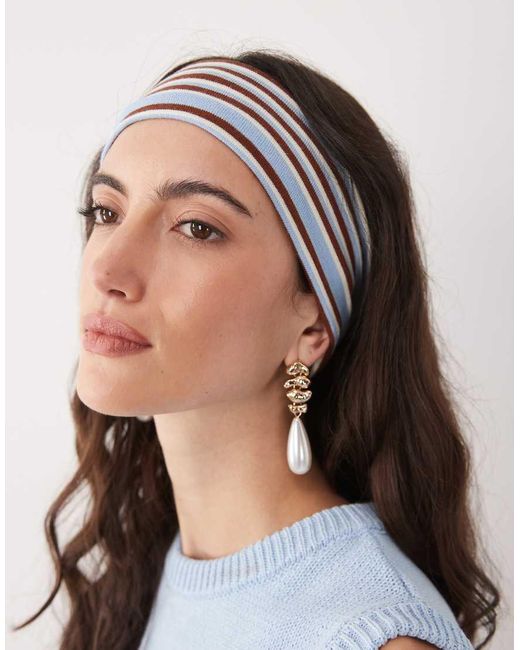 ASOS Multicolor Striped Jersey Headband