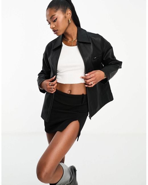 4th & Reckless Black – oversize-jacke