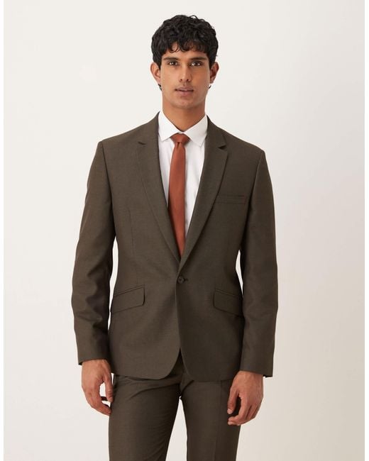 ASOS Green Slim Suit Jacket for men