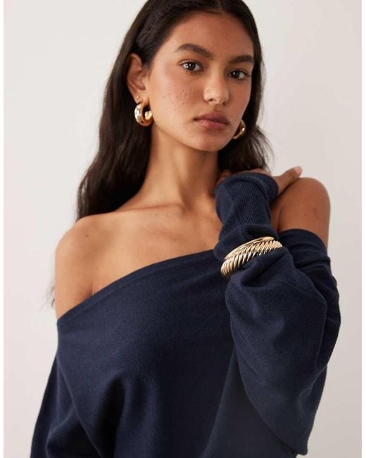 Cotton On Blue Everfine Batwing Knit