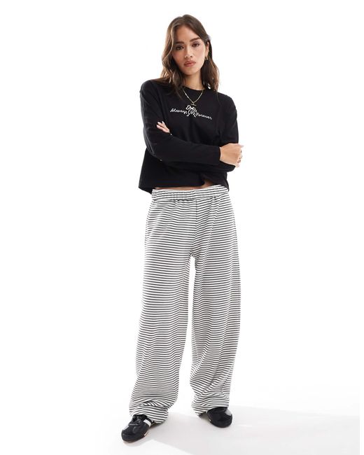 Cotton On Black Classic Long Sleeve Graphic Tee With Always And Forever Graphic