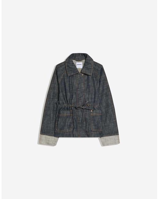 Bershka Black Textured Oversize Denim Jacket