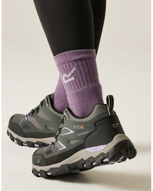 Regatta Black Holcombe Iii Waterproof Low Walking Boot