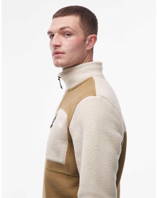 The North Face Natural Yumiori 1/4 Zip Colourblock Fleece for men