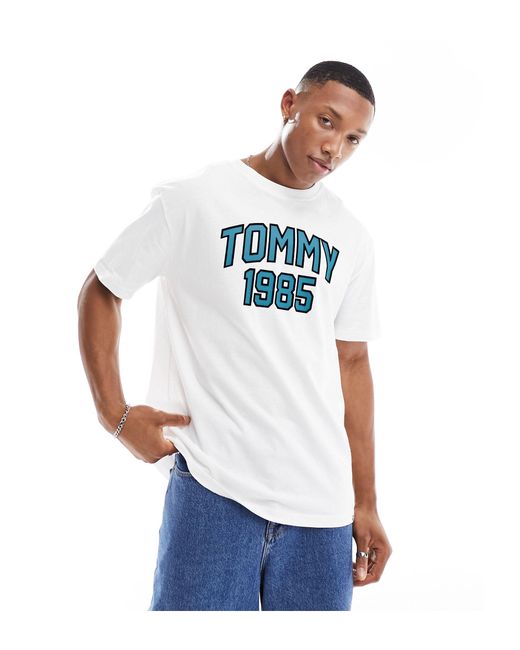 Tommy Hilfiger White Regular Varsity Sport T-shirt for men