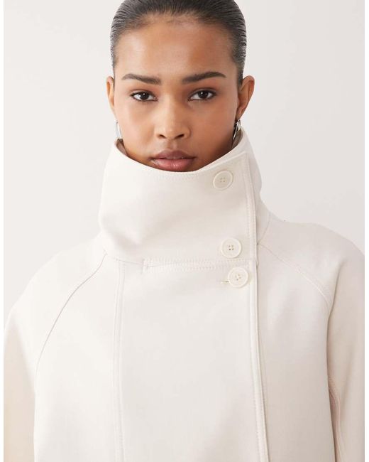 Mango Natural Capsule Funnel Neck Short Trench Coat