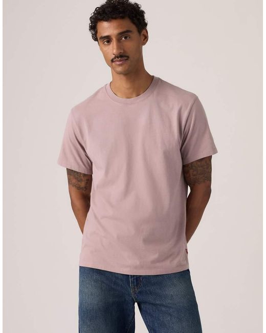 Levi's Blue Essential Cotton Tee for men