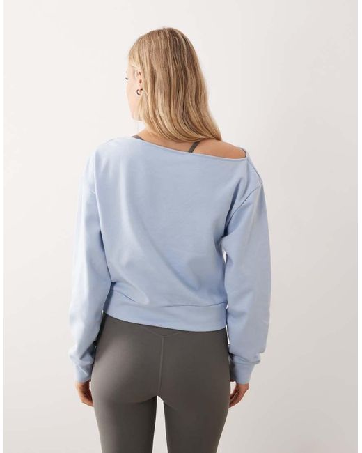 Gina Tricot Blue One Shoulder Sweater
