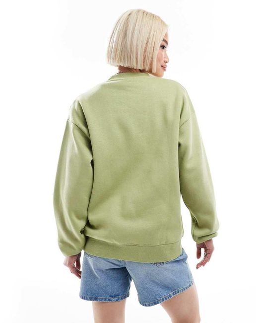 Sudadera Verde Extragrande Con Estampado Gráfico De Daisy Street de color Green