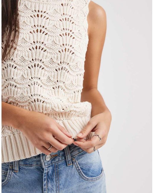 Levi's Gray Hope Crochet Vest