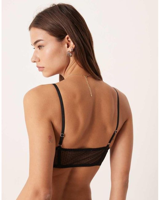 Free People Black Fiona Longline Bra