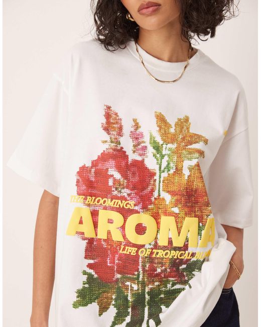 ASOS White – oversize-t-shirt