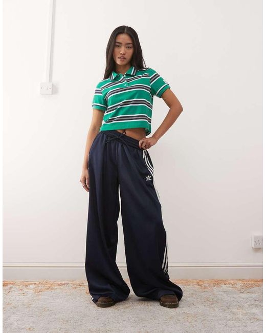 Collusion Green Stripe Shrunken Polo