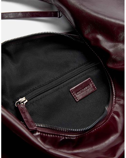 Cabas effet froissé - bordeaux Pull&Bear en coloris Purple