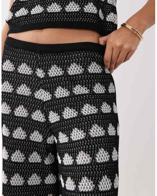 ASOS White Crochet Knit Beach Pants