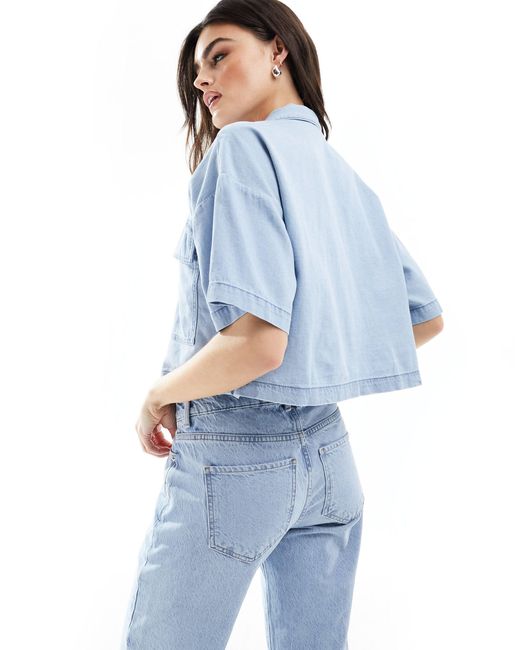 Tommy Hilfiger Blue – bluse aus chambray