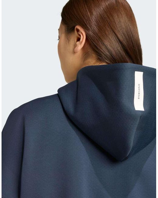Adidas Originals Z.N.E. Hoodie Met Rits in het Blue