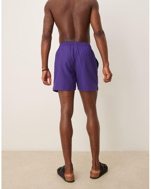 Nike Purple Nike Essential Lap 5 Inch Volley Swim Shorts for men