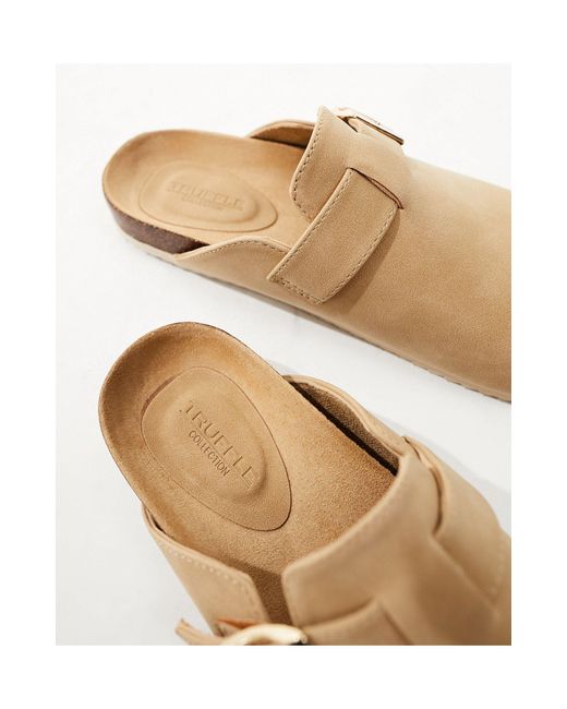 Truffle Collection White Faux Suede Clogs