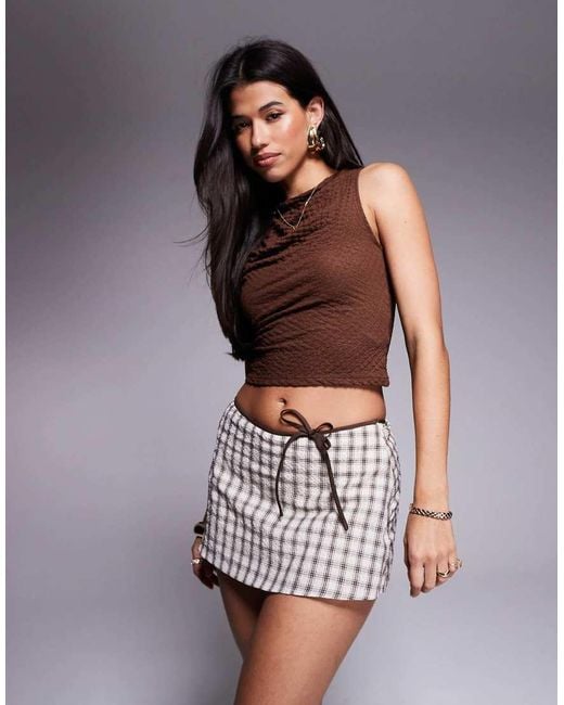 Princess Polly Multicolor Bow Detail Mini Skirt