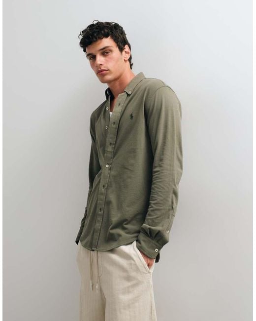 Polo Ralph Lauren Green Longsleeve Button Up Shirt for men