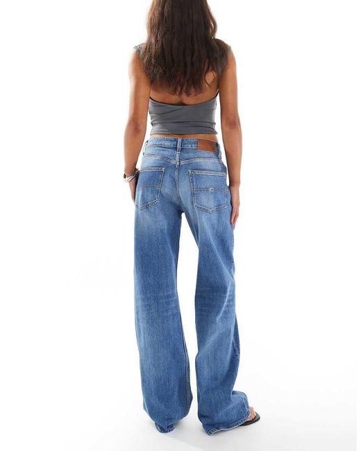 Tommy Hilfiger Blue Mia Mid Rise Relaxed Straight Jeans