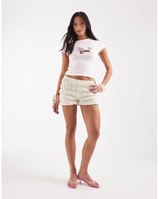 ASOS White Disney Baby T-Shirt With Hannah Montana Print