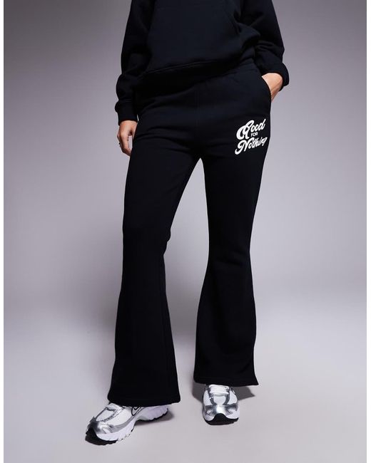 Good For Nothing Blue Flared Joggers