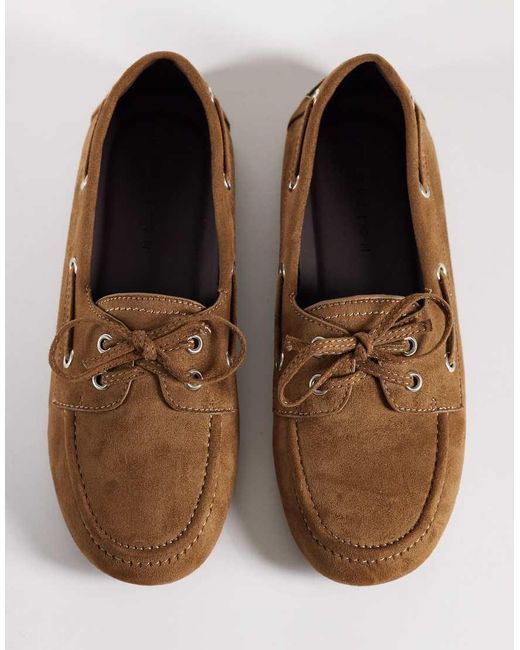 ASOS Brown Montague Boat Shoes