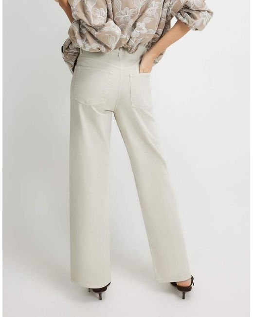 River Island White Straight Leg Cropped Jeans