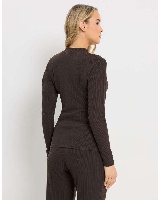 Long Tall Sally Gray Ribbed Cardigan