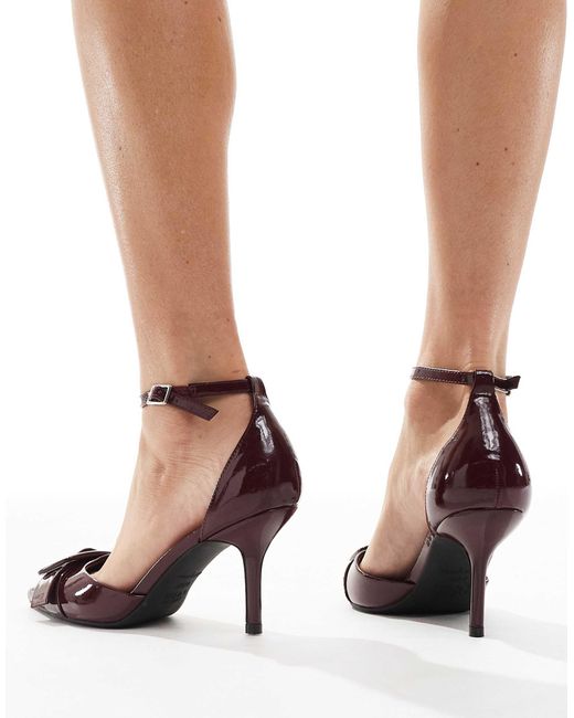New Look Multicolor Buckle Trim Heeled Shoes