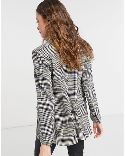 Topshop check shop blazer