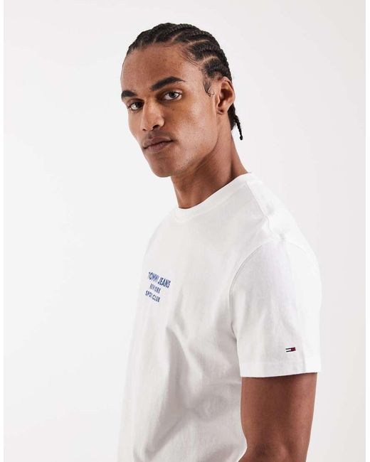 Tommy Hilfiger White Sports Club T-shirt for men