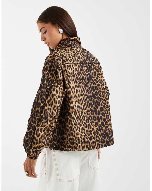 ASOS Brown Oversized Track Jacket