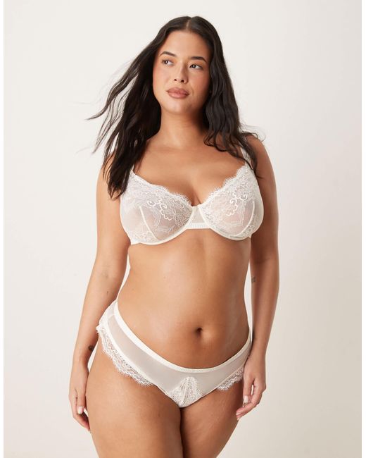 ASOS Natural Asos design curve – aurora – spitzen-tanga