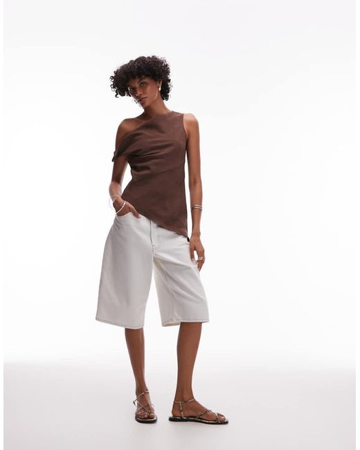 Top di TOPSHOP in Brown