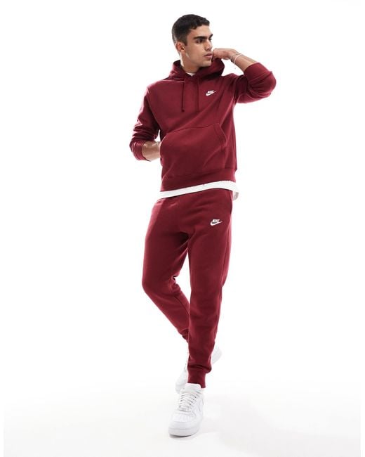 Nike Red Club Hoodie for men