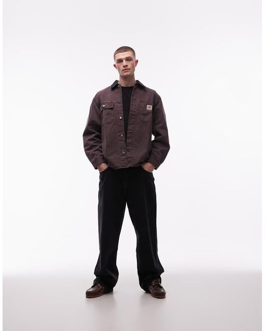 Carhartt Brown Mitch Canvas Jacket for men